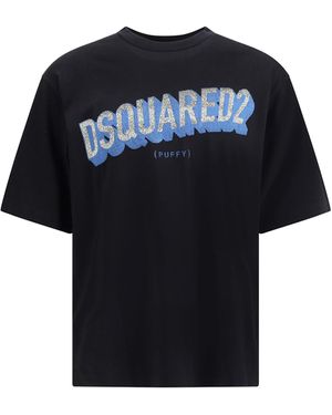 DSquared² Logoed T-Shirt - Black