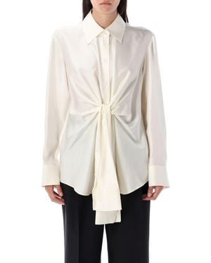 Rohe Silk Knotted Shirt - White