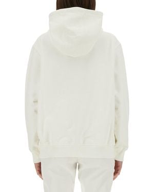 CASABLANCA Casaway Mountain Sweatshirt Organic Cotton Sweatshirts - White