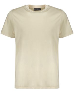Brett & Sons Silk And Cotton T-Shirt - Natural