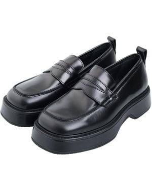 Ami Paris Square Toe Loafers - Black