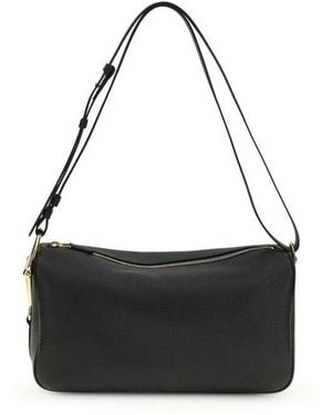 Gucci Calf Leather Bos Taurus Shoulder Bag - Black