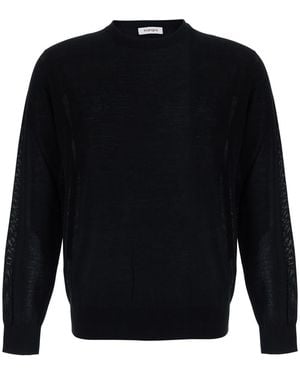 Kangra Crew Neck Sweater Ml F.18Gg Merino Extrafine Wool Tops - Blue