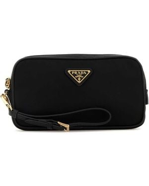 Prada Black Nylon Beauty Case
