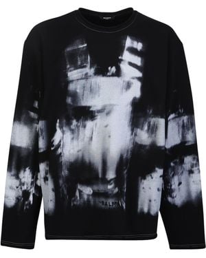 Balmain Cotton Sweatshirt - Black
