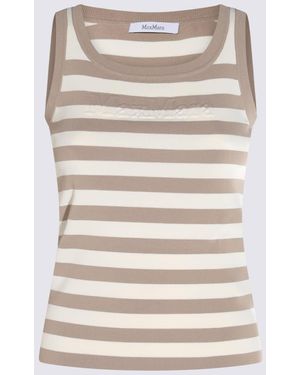 Max Mara And Cotton Pentola Top - Natural