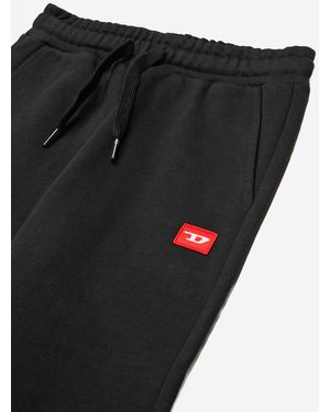 DIESEL Cotton Pants With Logo - Black