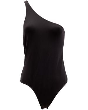 McQueen Polyamide Bodysuit T-Shirts - Black