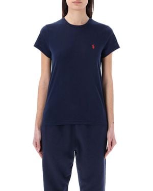 Polo Ralph Lauren Classic Cotton Crewneck Tee - Blue