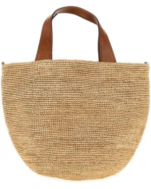 IBELIV Mirozy Handbag Raffia Hand Bags - Brown