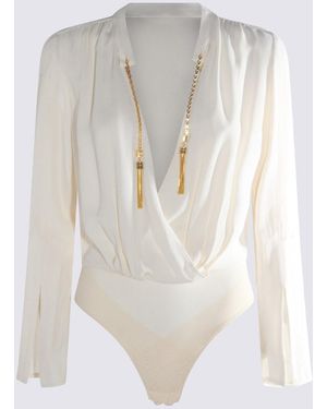 Elisabetta Franchi Viscose Bodysuit - White