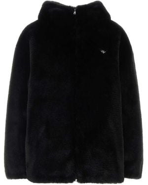 Prada Eco Fur Reversible Jacket - Black