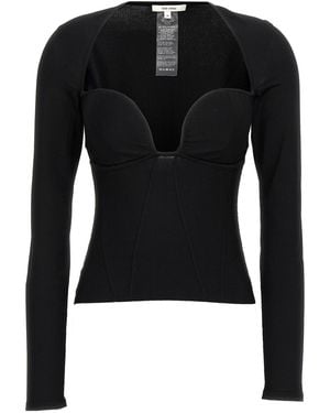 Nensi Dojaka Bustier' Top - Black