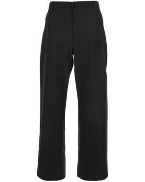 Gucci Trousers With Belt Loops And Web Detail On The Rear - Black
