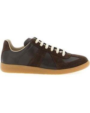 Maison Margiela Calfskin Athletic Trainers - Black