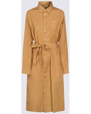 Polo Ralph Lauren Camel Cotton Dress - Natural