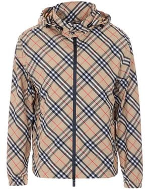 Burberry Check Jacket - Gray