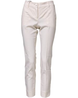 Dolce & Gabbana Slim Fit Solid Colour Trousers - Grey
