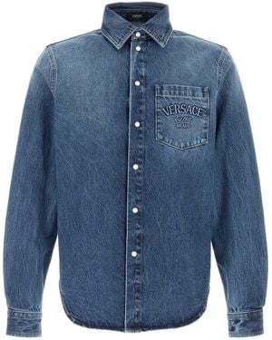 Versace Versace Denim Shirt - Blue