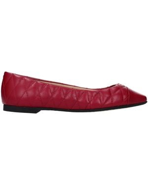 Jimmy Choo Leather Ballet Flats - Red
