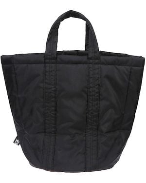 Comme des Garçons Nylon Paneled Tote Bag - Black