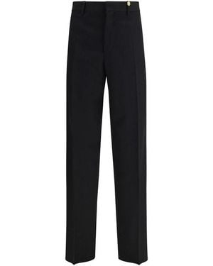 Versace Wool Oves Aries Dress Pants - Black
