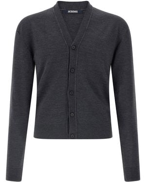 Jacquemus Merino Wool Cardigan - Blue