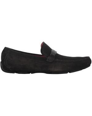 Ferragamo Leather Loafers - Black