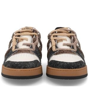 Fendi Sneakers Match Leather Calf Sneakers - Multicolor