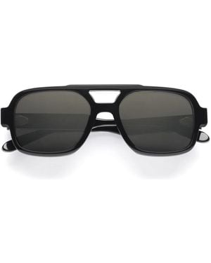 Emmanuelle Khanh Emmanuel Kahn Hero 169A Cristal Nero Sunglasses - Black