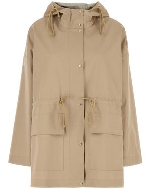 Moncler Cotton Blend Gaillon Parka - Natural