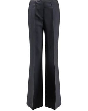 The Seafarer Nancy Virgin Wool And Silk Trousers - Blue
