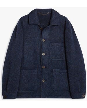 Doppiaa Aasti Virgin Wool Jacket - Blue