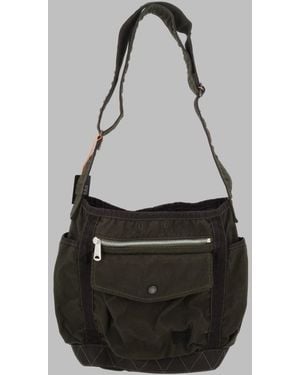 Porter-Yoshida and Co Shoulder Bag Crag Small Cotton Nylon - Black