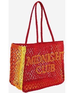 Wild Shopping Bag Ulyss Raffia Tote - Red