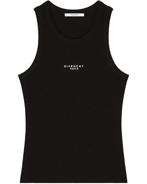 Givenchy Cotton Blend Tank Top - Black