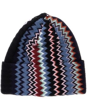 Missoni Hat Tech Fabric Acrylic - Blue
