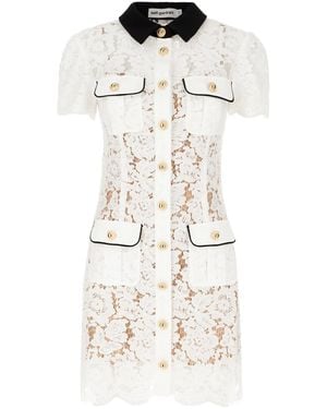 Self-Portrait Laces Dress - White