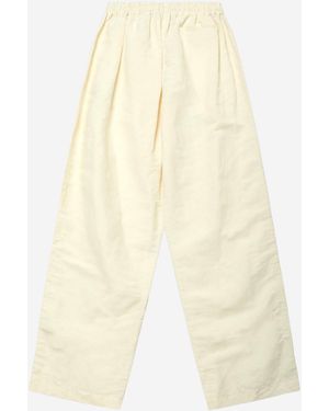 Willy Chavarria Trousers Viscose-Blend Polyester Trousers - Natural