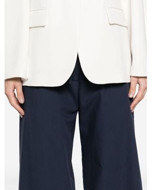 P.A.R.O.S.H. Cotton Wide-Leg Pants - Blue