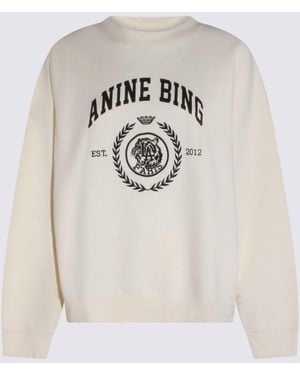 Anine Bing Cotton Sweatshirt - White