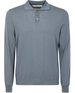 hindustrie Polo Ls Coton - Blue