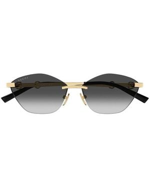 Gucci Sunglasses Metal Eyewear - Black