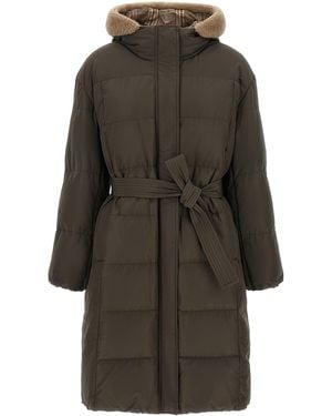 Brunello Cucinelli Cotton Coat Clothing - Gray