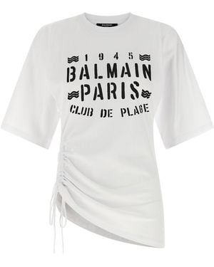 Balmain Club' T-Shirt - White