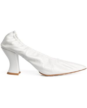 Bottega Veneta Almond 75Mm Court Shoes - White