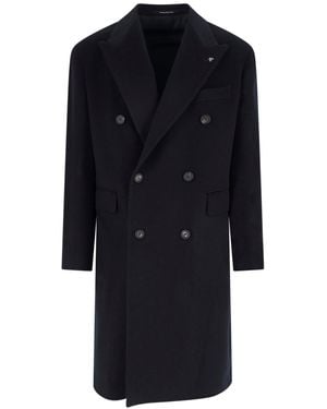 Tagliatore Pino Lerario Double-Breasted Coat - Blue