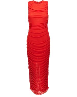 ROTATE BIRGER CHRISTENSEN Draped Maxi Dress - Red