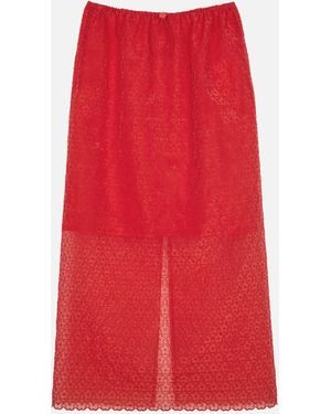 Cecilie Bahnsen Skirts Co Pl Pa - Red