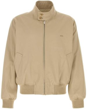 A.P.C. Beige Cotton Jacket - Natural